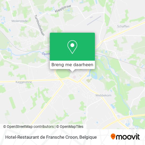 Hotel-Restaurant de Fransche Croon kaart