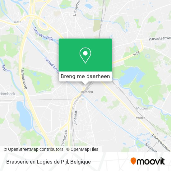 Brasserie en Logies de Pijl kaart