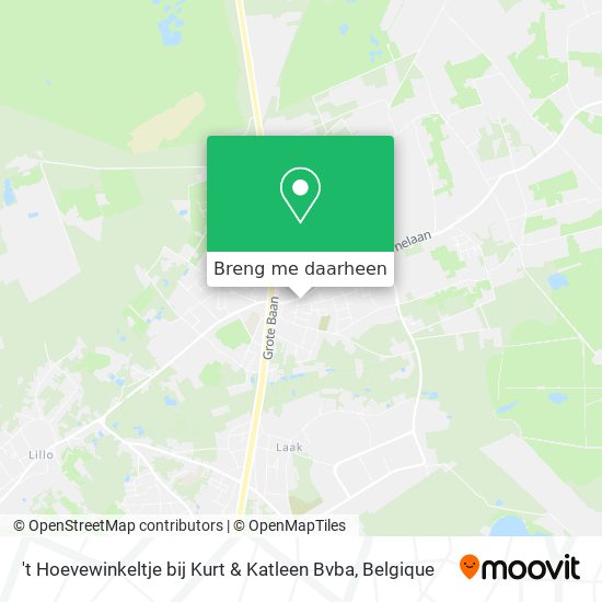 't Hoevewinkeltje bij Kurt & Katleen Bvba kaart