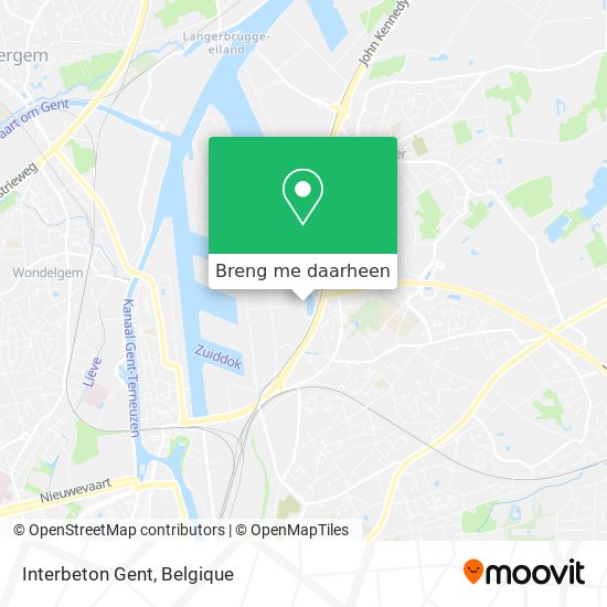 Interbeton Gent kaart