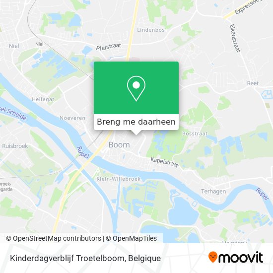 Kinderdagverblijf Troetelboom kaart