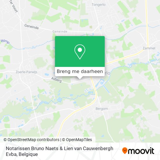 Notarissen Bruno Naets & Lien van Cauwenbergh Evba kaart