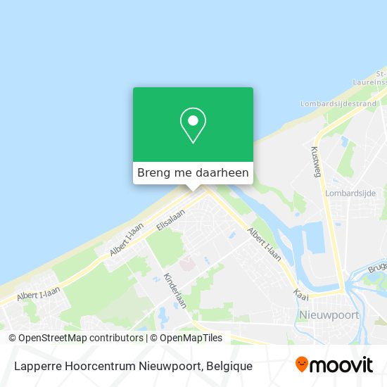 Lapperre Hoorcentrum Nieuwpoort kaart