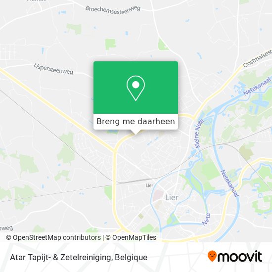 Atar Tapijt- & Zetelreiniging kaart