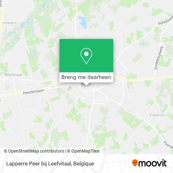 Lapperre Peer bij Leefvitaal kaart