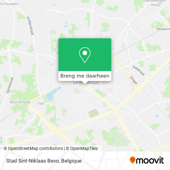 Stad Sint-Niklaas Bevo kaart
