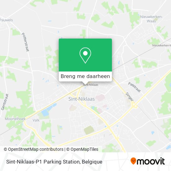 Sint-Niklaas-P1 Parking Station kaart