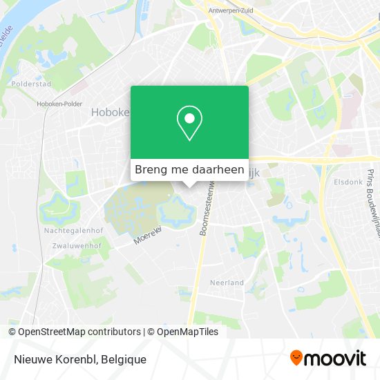 Nieuwe Korenbl kaart