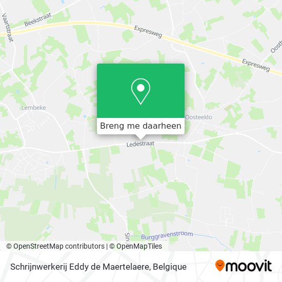 Schrijnwerkerij Eddy de Maertelaere kaart