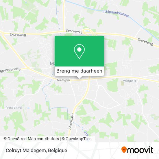 Colruyt Maldegem kaart