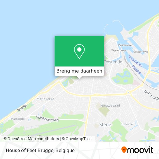 House of Feet Brugge kaart