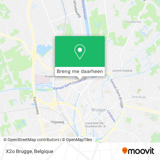 X2o Brugge kaart