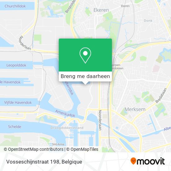 Vosseschijnstraat 198 kaart