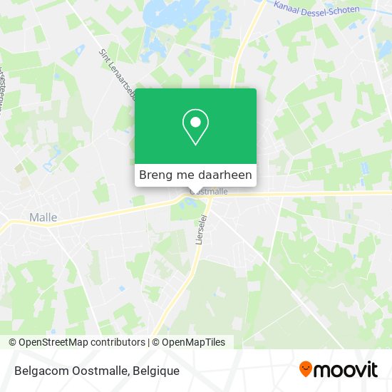 Belgacom Oostmalle kaart