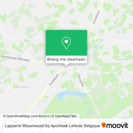 Lapperre Wuustwezel bij Apotheek Lefever kaart