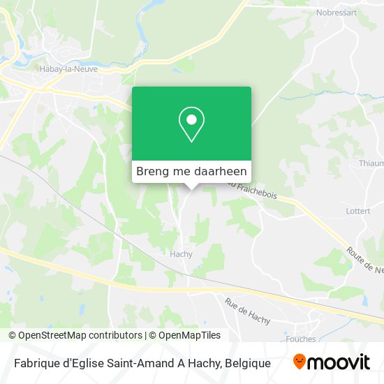 Fabrique d'Eglise Saint-Amand A Hachy kaart