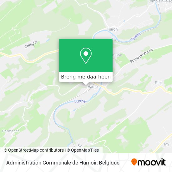 Administration Communale de Hamoir kaart