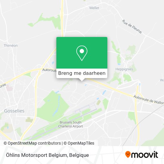 Öhlins Motorsport Belgium kaart