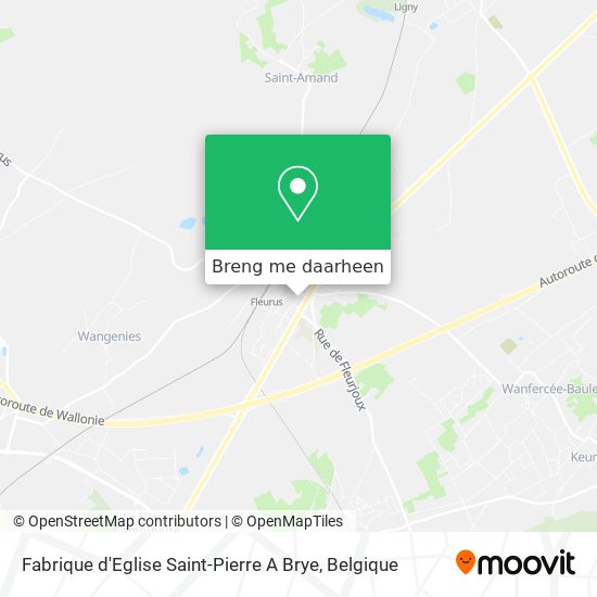 Fabrique d'Eglise Saint-Pierre A Brye kaart