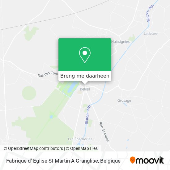 Fabrique d' Eglise St Martin A Granglise kaart