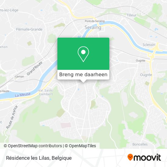 Résidence les Lilas kaart