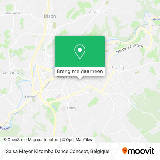 Salsa Mayor Kizomba Dance Concept kaart