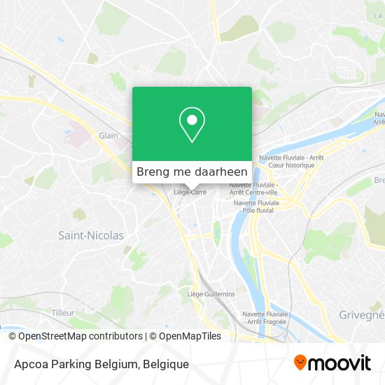 Apcoa Parking Belgium kaart