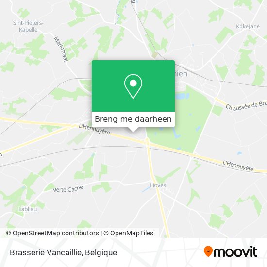 Brasserie Vancaillie kaart