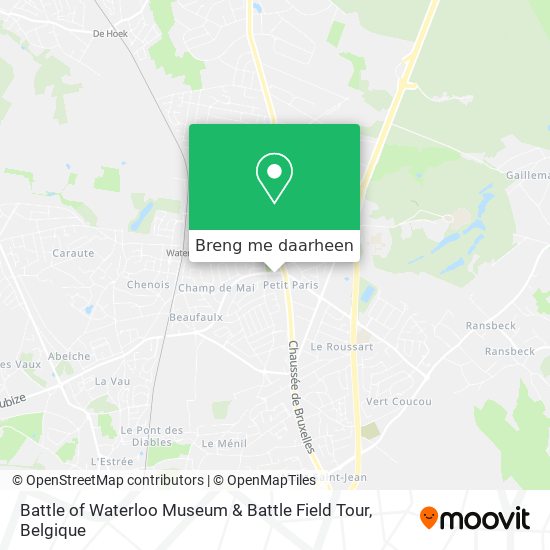 Battle of Waterloo Museum & Battle Field Tour kaart