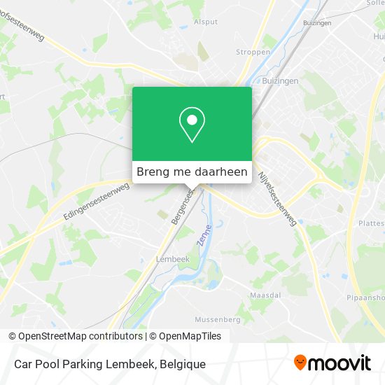 Car Pool Parking Lembeek kaart