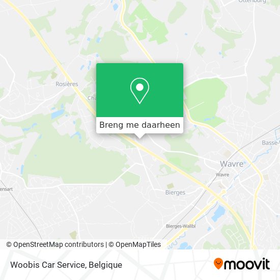 Woobis Car Service kaart