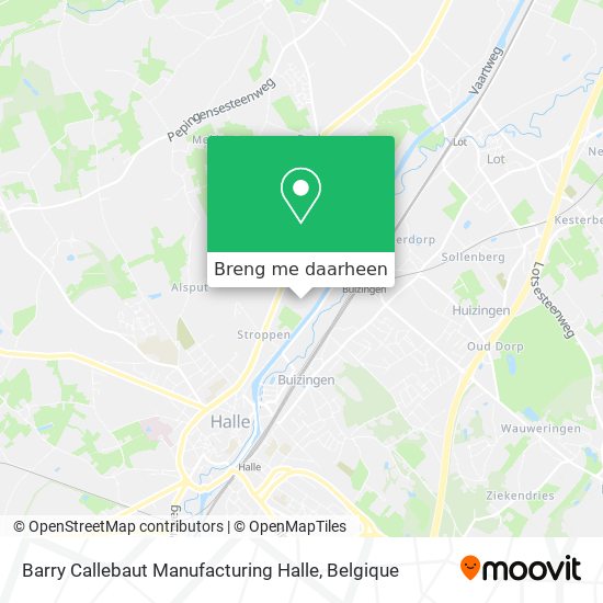 Barry Callebaut Manufacturing Halle kaart