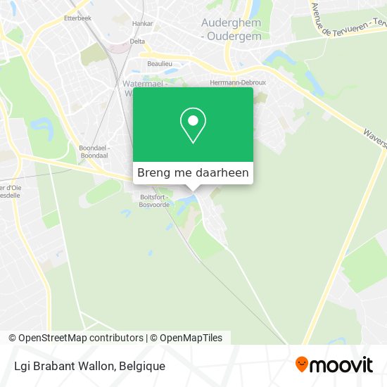 Lgi Brabant Wallon kaart