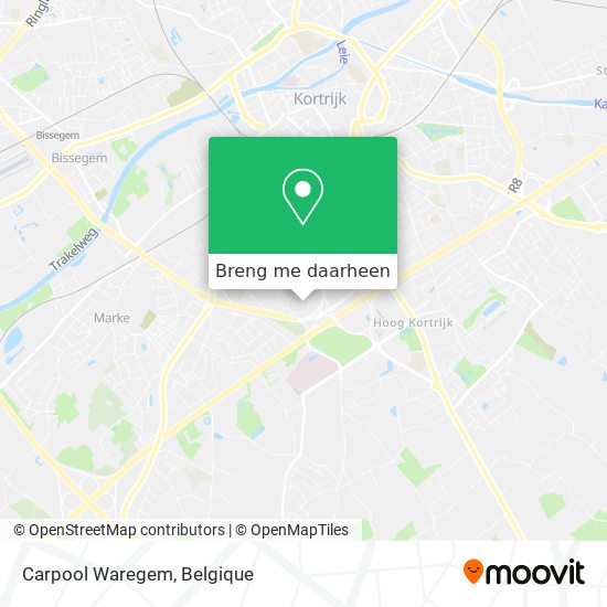 Carpool Waregem kaart