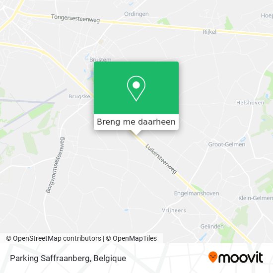 Parking Saffraanberg kaart