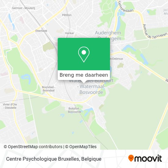 Centre Psychologique Bruxelles kaart