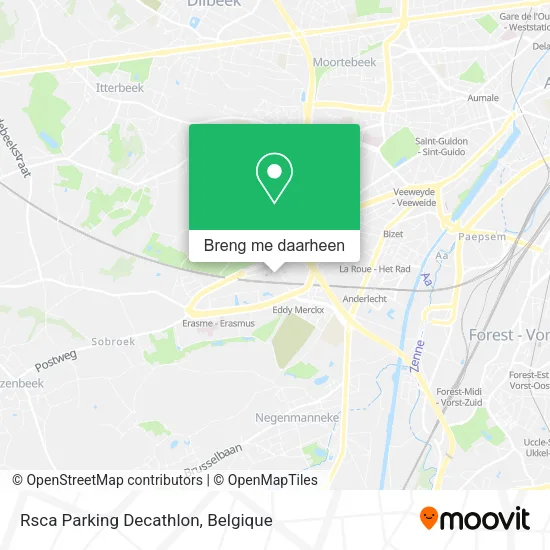 Rsca Parking Decathlon kaart