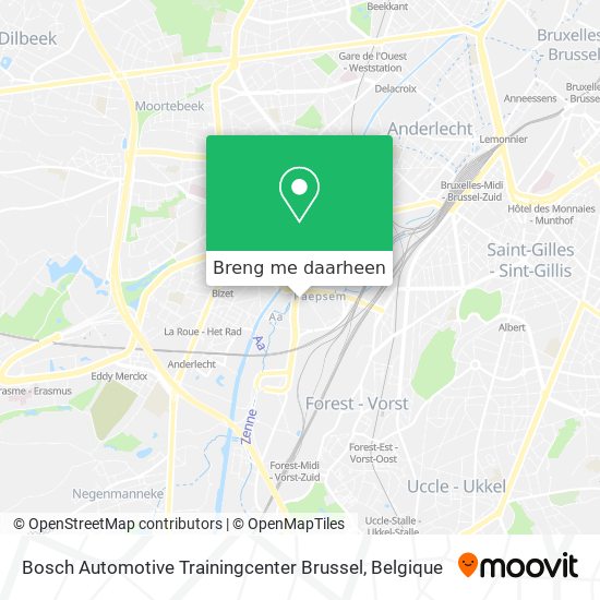 Bosch Automotive Trainingcenter Brussel kaart