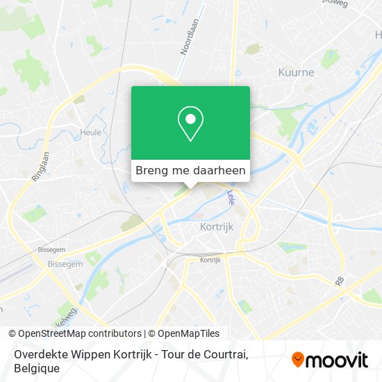 Overdekte Wippen Kortrijk - Tour de Courtrai kaart