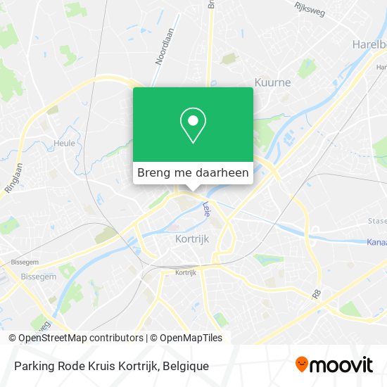 Parking Rode Kruis Kortrijk kaart