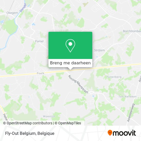 Fly-Out Belgium kaart