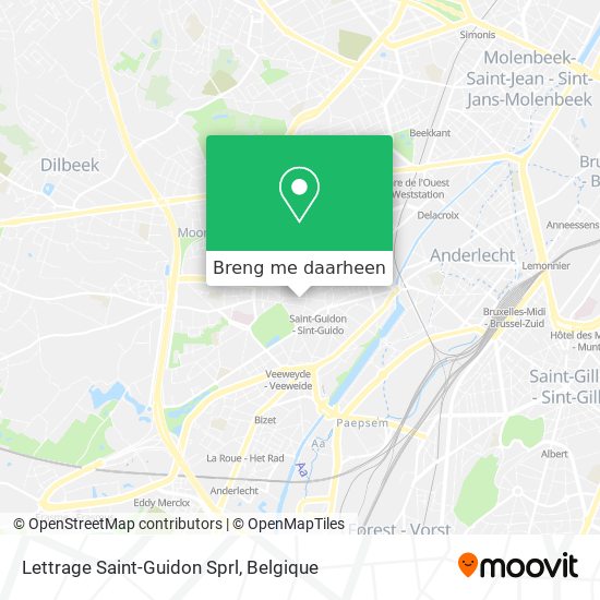 Lettrage Saint-Guidon Sprl kaart