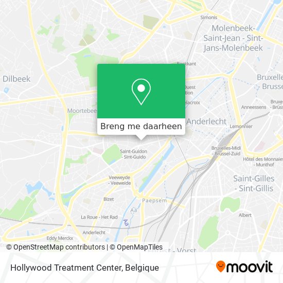 Hollywood Treatment Center kaart