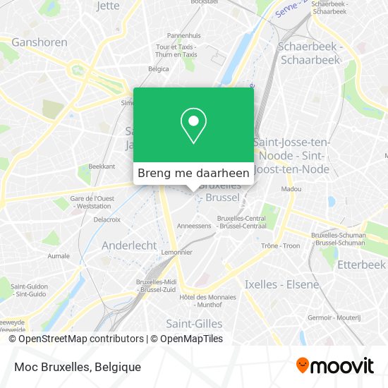 Moc Bruxelles kaart