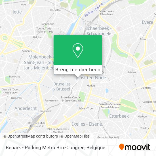 Bepark - Parking Metro Bru.-Congres kaart