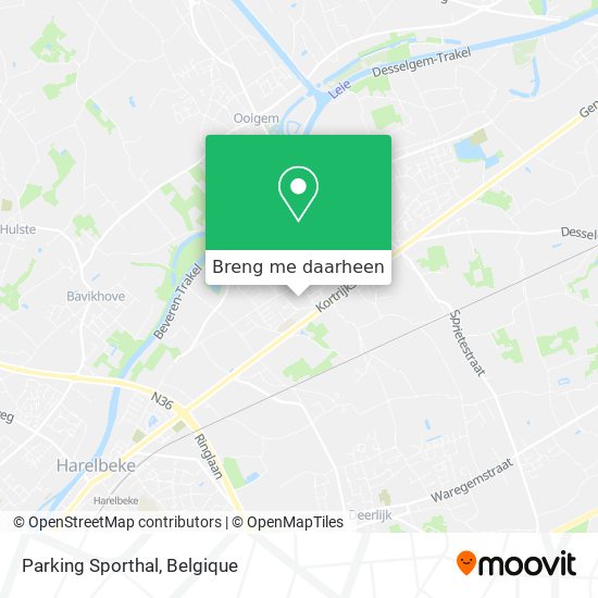 Parking Sporthal kaart