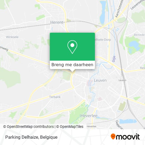 Parking Delhaize kaart