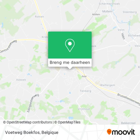 Voetweg Boekfos kaart