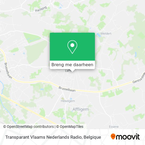 Transparant Vlaams Nederlands Radio kaart