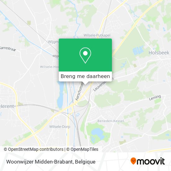 Woonwijzer Midden-Brabant kaart